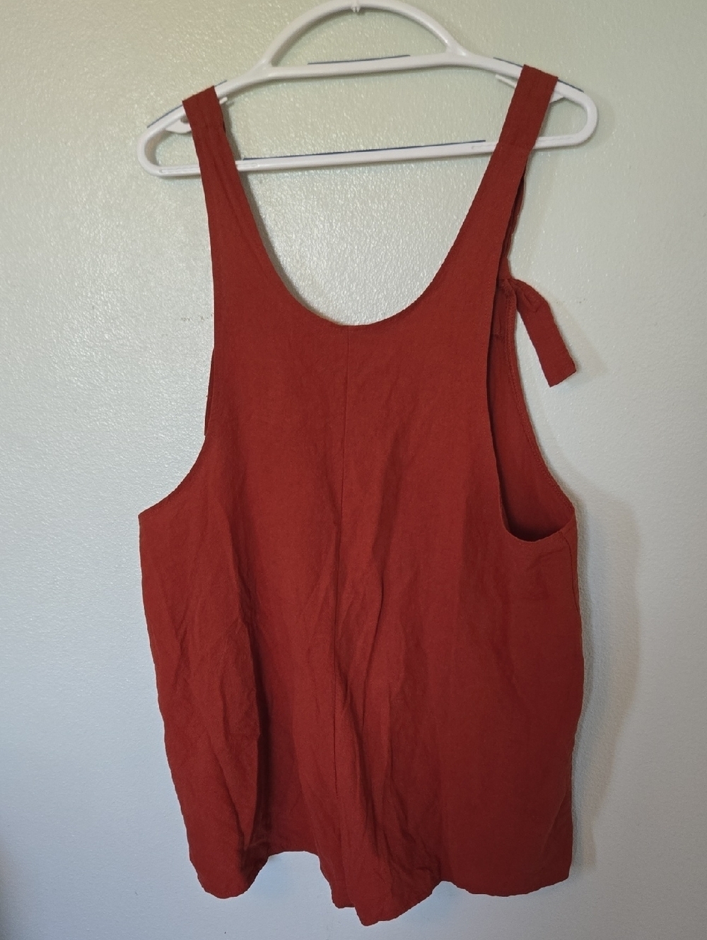 Amazon | Rust Red Shortalls Size Large - Picture 3 of 8